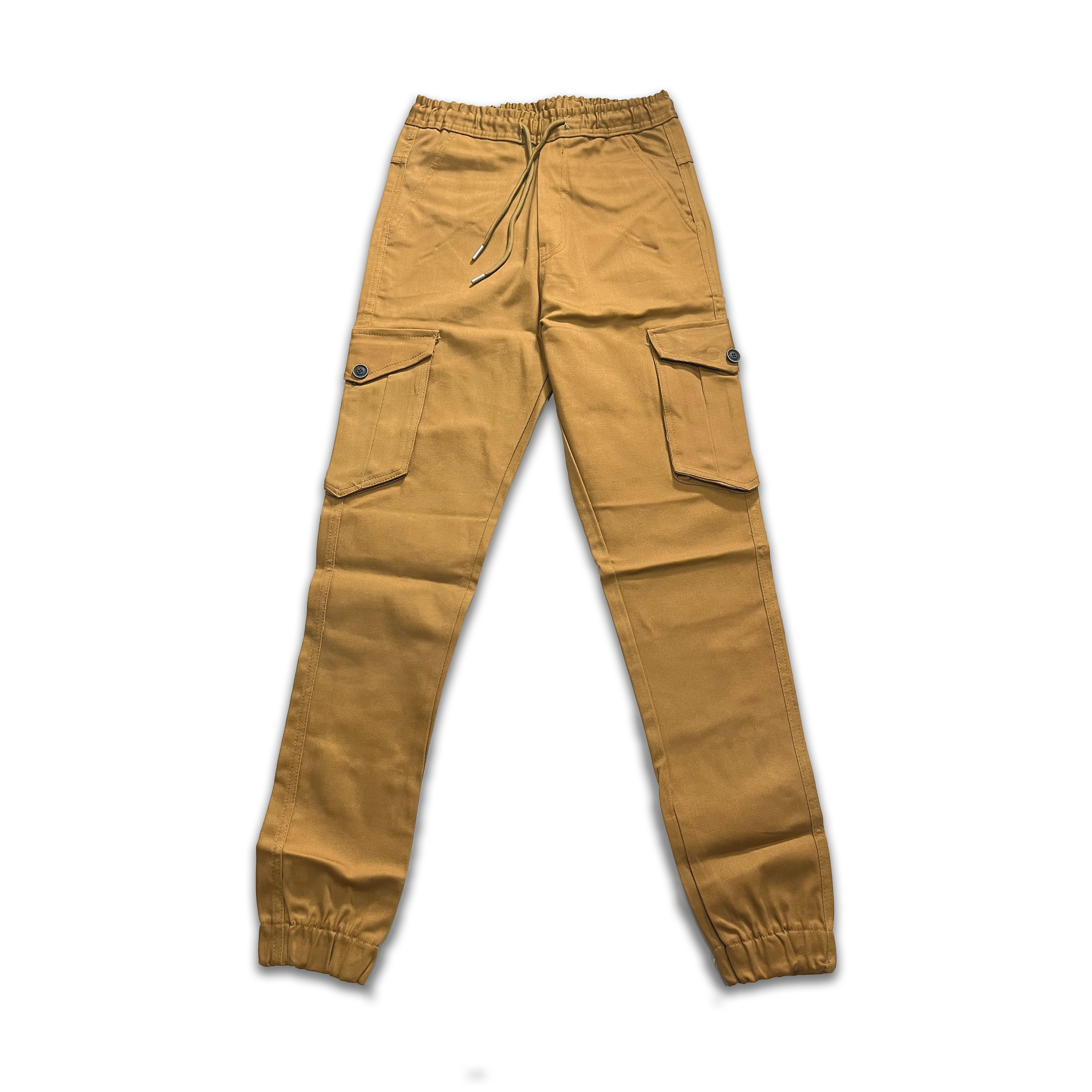 Men's Cargo Jogger Pants | Six-Pocket Utility Trousers with Elastic Waist & Cuffs