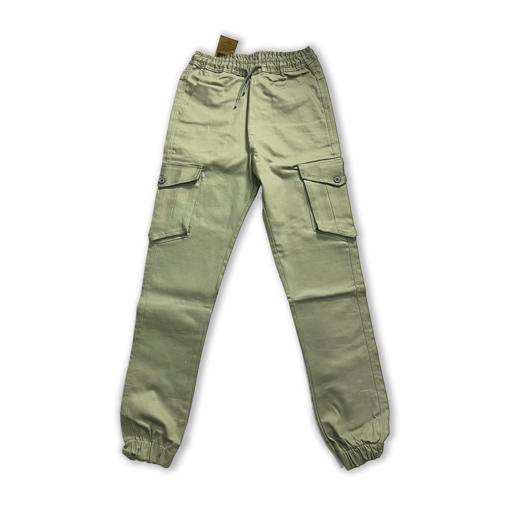 Men's Cargo Jogger Pants | Six-Pocket Utility Trousers with Elastic Waist & Cuffs