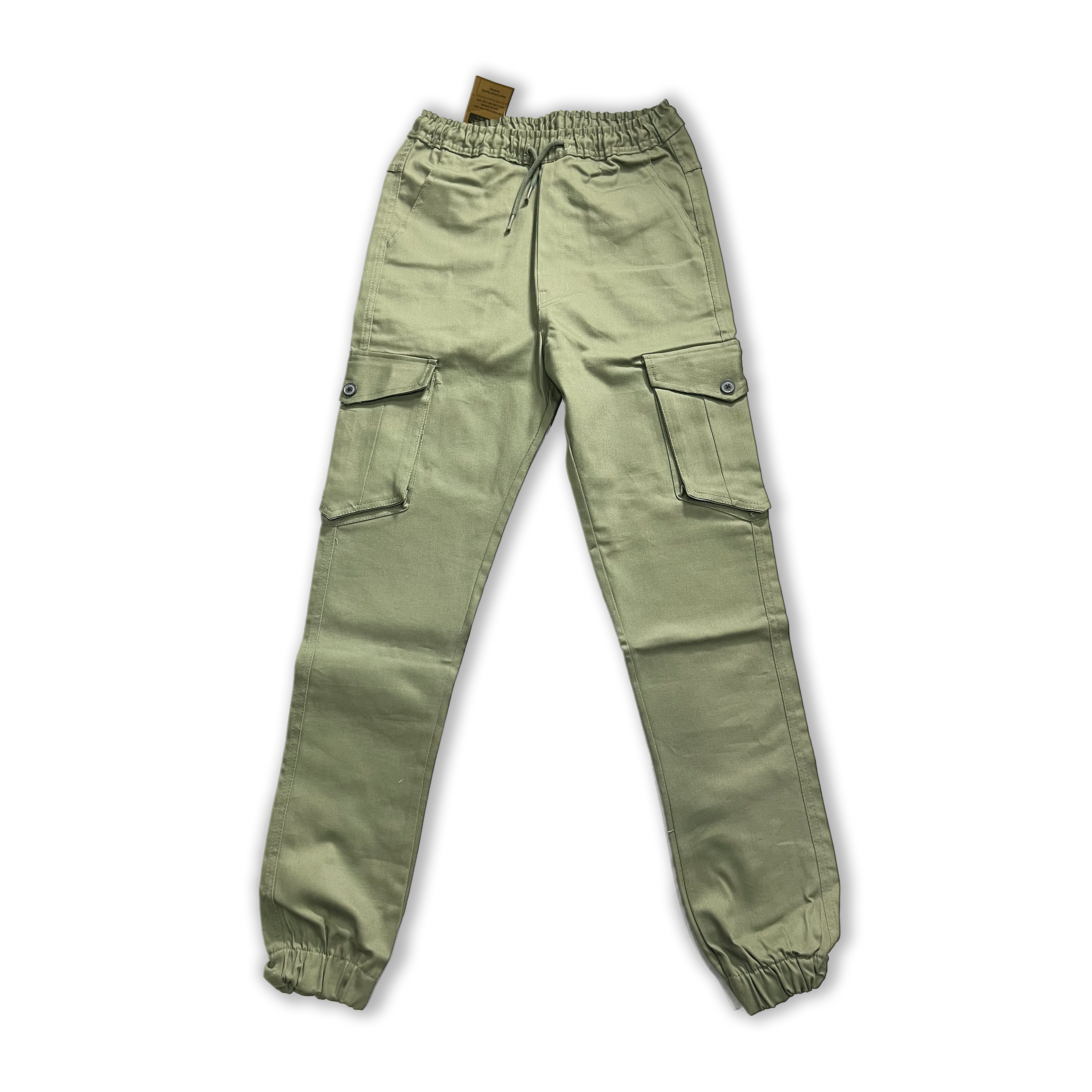 Men's Cargo Jogger Pants | Six-Pocket Utility Trousers with Elastic Waist & Cuffs