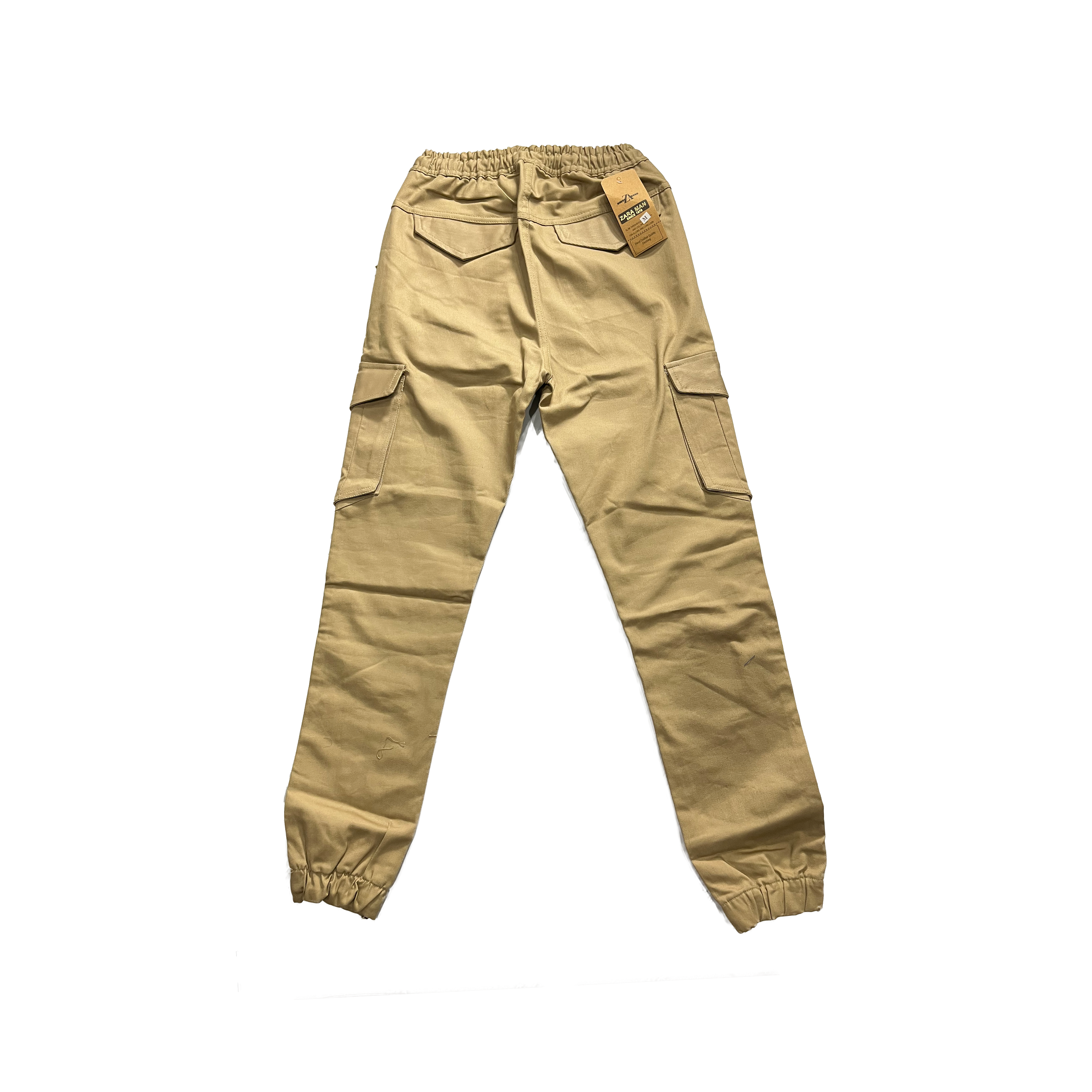 Men's Cargo Jogger Pants | Six-Pocket Utility Trousers with Elastic Waist & Cuffs