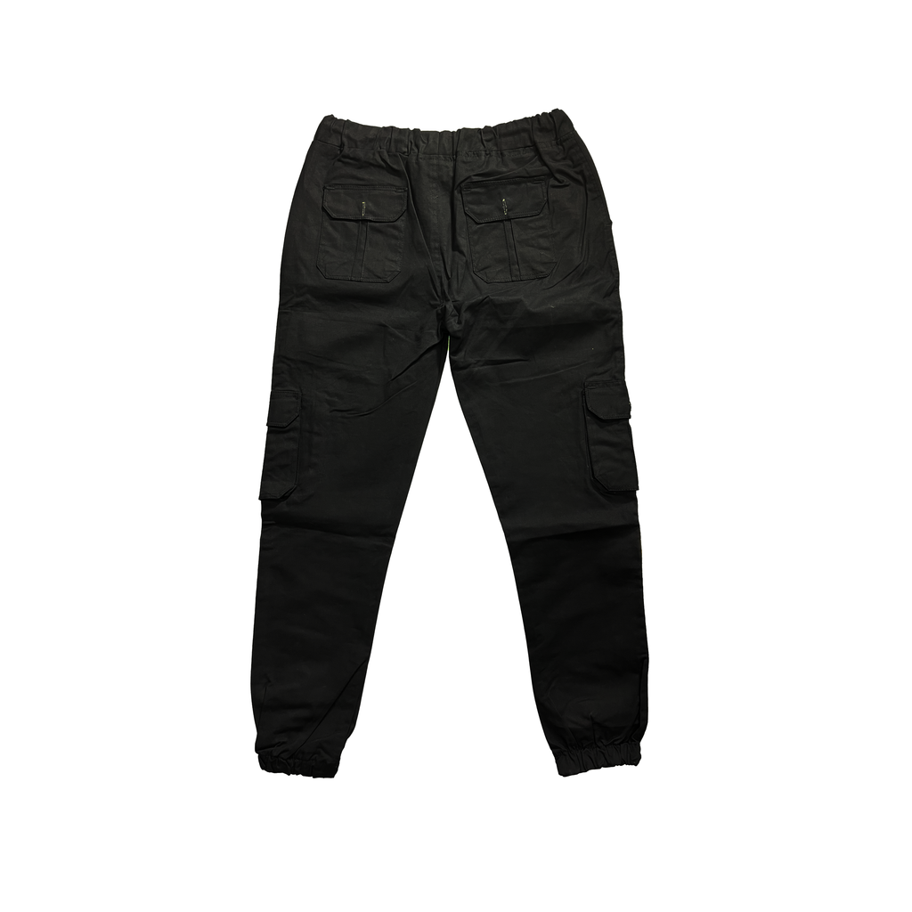 Men's Cargo Jogger Pants | Six-Pocket Utility Trousers with Elastic Waist & Cuffs