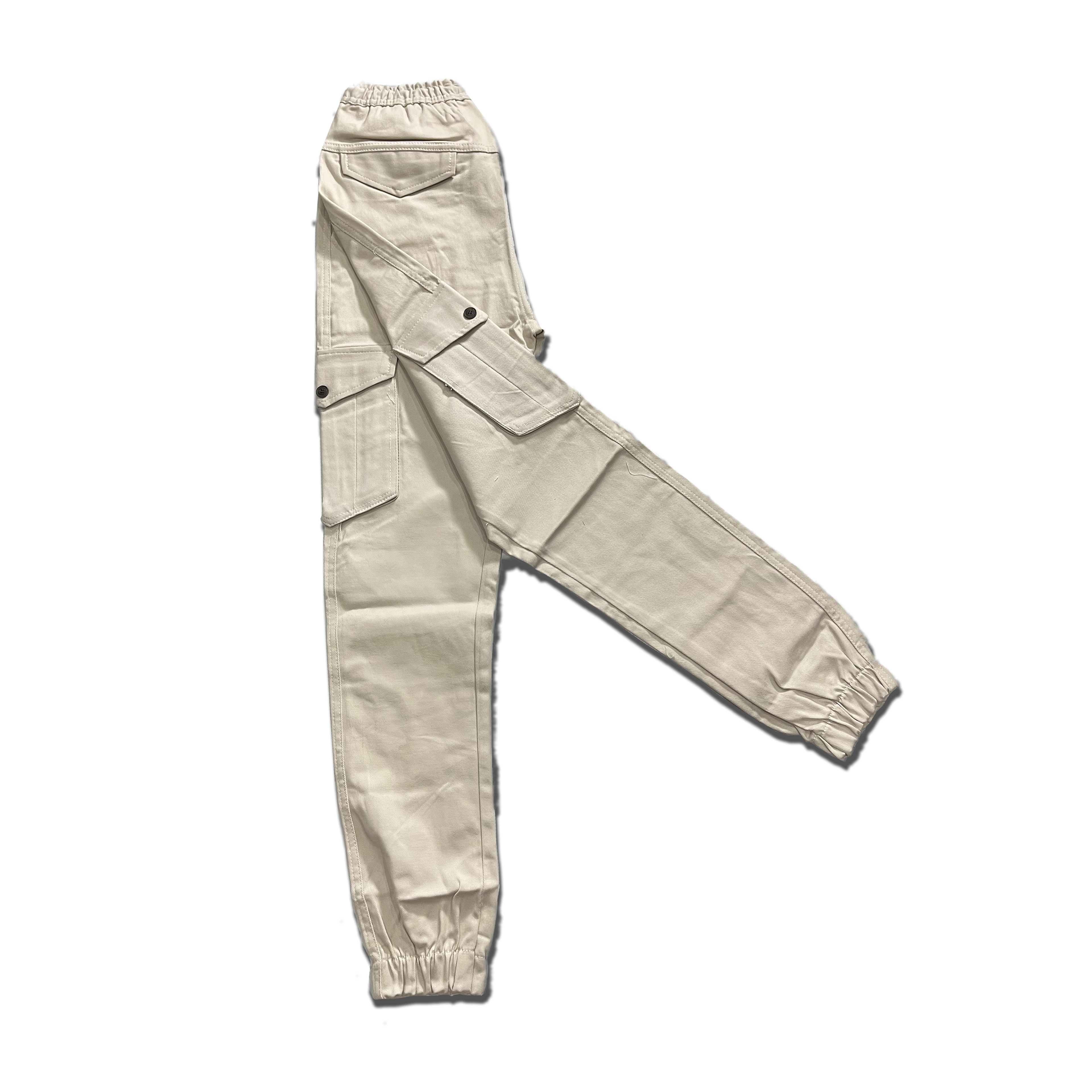 Men's Cargo Jogger Pants | Six-Pocket Utility Trousers with Elastic Waist & Cuffs