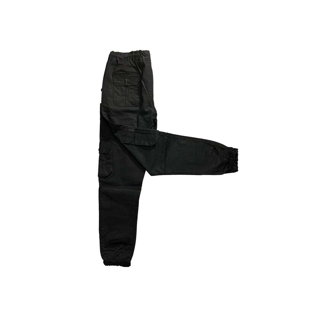 Men's Cargo Jogger Pants | Six-Pocket Utility Trousers with Elastic Waist & Cuffs