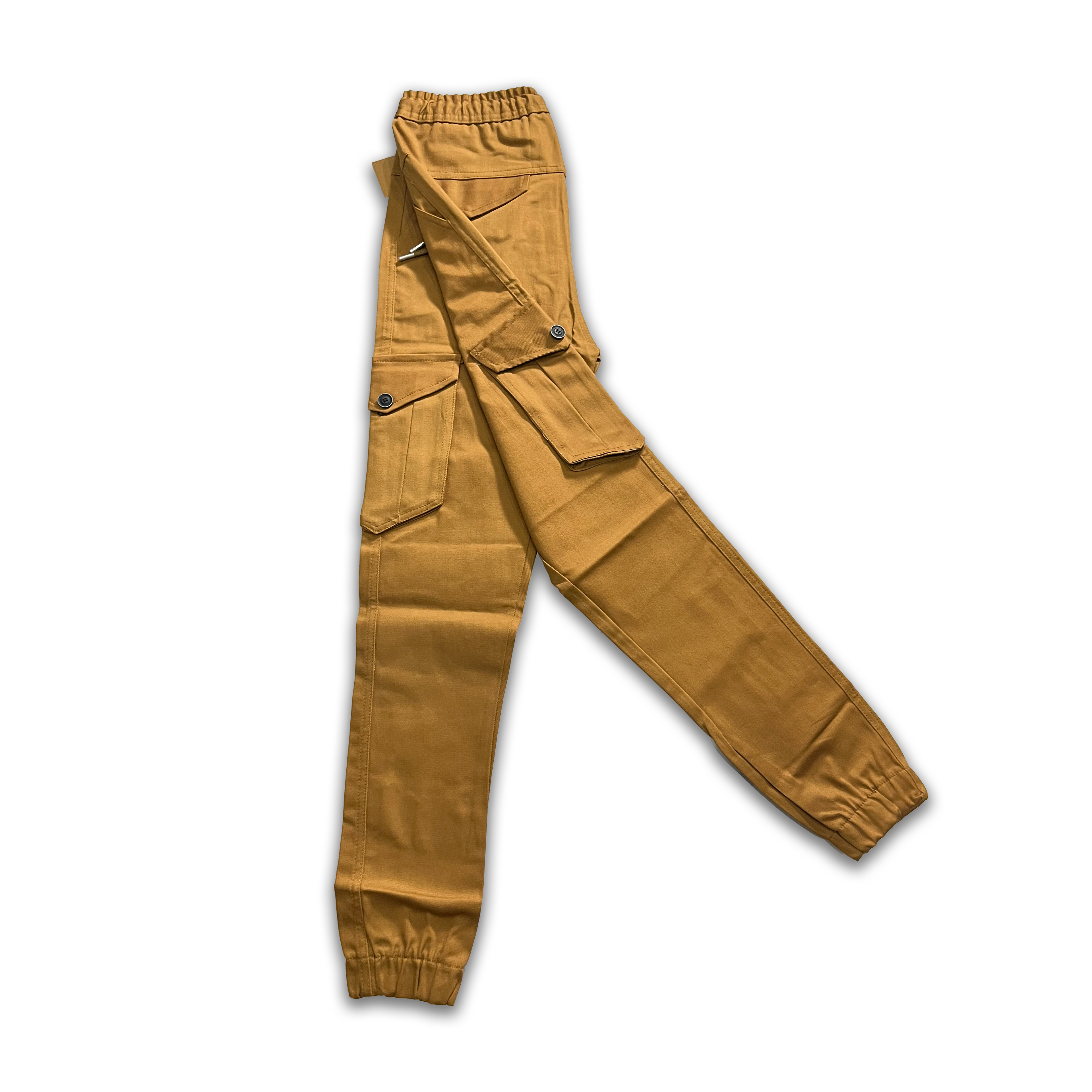 Men's Cargo Jogger Pants | Six-Pocket Utility Trousers with Elastic Waist & Cuffs